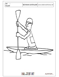 Kürek boyama sayfaları